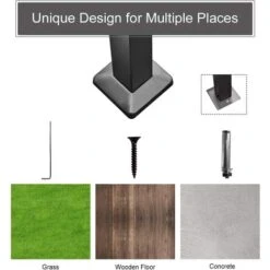 YODOLLA 8 X 5ft Outdoor Grill Gazebo With Vented Top, 2-Tier Waterproof BBQ Gazebo For Patio And Backyard, Beige -Outdoor Furniture Store 91413361 5