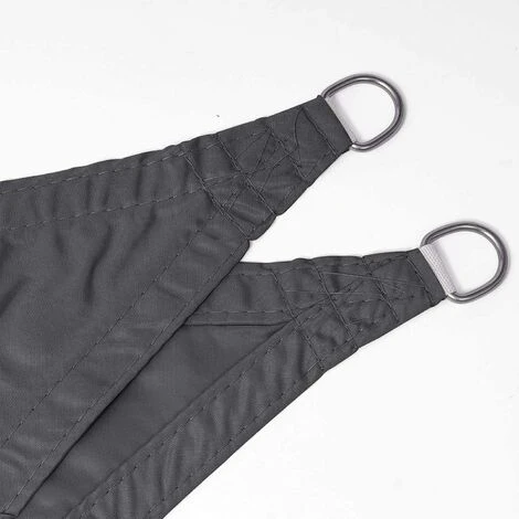 WOLTU Garden Sun Shade Sail PE Breathable Canopy Sunscreen Patio Awning Cover Grey 3x3x3m 6 WOLTU Garden Sun Shade Sail PE Breathable Canopy Sunscreen Patio Awning Cover Grey 3x3x3m - Image 4