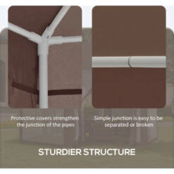 Outsunny Hexagonal Garden Gazebo Party Tent Patio Marquee Canopy -Outdoor Furniture Store 92511109 5