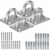 RHAFAYRE 4pcs M5 Stainless Steel Eye Plate, Ceiling Hook, Wall Hook, Ceiling Fixture, Stainless Steel Deck Plate, For Boat Rig Hammock Swing 1 RHAFAYRE 4pcs M5 Stainless Steel Eye Plate, Ceiling Hook, Wall Hook, Ceiling Fixture, Stainless Steel Deck Plate, For Boat Rig Hammock Swing -Outdoor Furniture Store 92680766 1