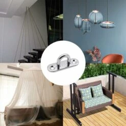 RHAFAYRE 6 Pieces Eyelet Plates Stainless Steel Cover Plate 5mm Mast Plate Heavy Duty Fixing Hooks For Wall Hooks Hanging Chairs Awning Boat Accessories Etc 11 RHAFAYRE 6 Pieces Eyelet Plates Stainless Steel Cover Plate 5mm Mast Plate Heavy Duty Fixing Hooks For Wall Hooks Hanging Chairs Awning Boat Accessories Etc -Outdoor Furniture Store 92680781 5