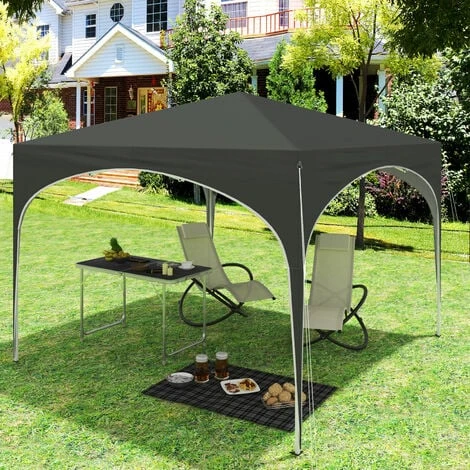 WOLTU Pop-up Gazebo. Gazebo 3m X 3m. Folding Event Shelter For Outdoor. Garden. Camping. Height Adjustable. Waterproof. UV-Protection. With Carry Bag. Grey 3 WOLTU Pop-up Gazebo. Gazebo 3m X 3m. Folding Event Shelter For Outdoor. Garden. Camping. Height Adjustable. Waterproof. UV-Protection. With Carry Bag. Grey
