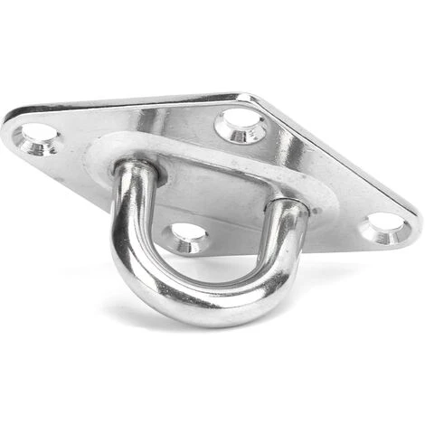 4PCS 8MM Eye Plate Diamond Shaped Ceiling Hook Pad Staple Hook Loop Marine Hardware Yacht Accessories 4 4PCS 8MM Eye Plate Diamond Shaped Ceiling Hook Pad Staple Hook Loop Marine Hardware Yacht Accessories - Image 2