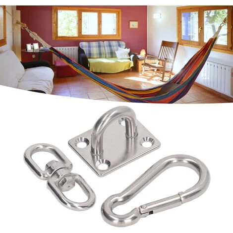 7pcs Sunshade Hardware Kit Stainless Steel Waterproof Sun Shade Sail Fixing Hook Accessories For Garden 4 7pcs Sunshade Hardware Kit Stainless Steel Waterproof Sun Shade Sail Fixing Hook Accessories For Garden - Image 2