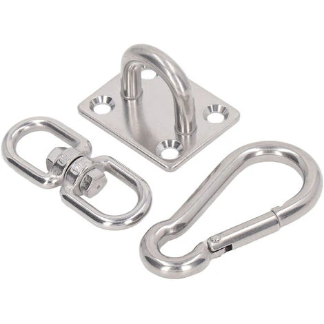 7pcs Sunshade Hardware Kit Stainless Steel Waterproof Sun Shade Sail Fixing Hook Accessories For Garden 7 7pcs Sunshade Hardware Kit Stainless Steel Waterproof Sun Shade Sail Fixing Hook Accessories For Garden - Image 5