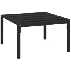 Garden Coffee Table Black 60x60x35 Cm Steel VidaXL