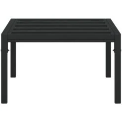 Garden Coffee Table Black 60x60x35 Cm Steel VidaXL -Outdoor Furniture Store 93373411 4