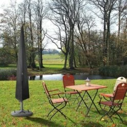 600D Waterproof And UV Resistant Umbrella Cover For Patio, Zippered Umbrella Cover For 6ft To 12ft, Weatherproof Umbrella Cover For Outdoor Garden. -Outdoor Furniture Store 93533661 3