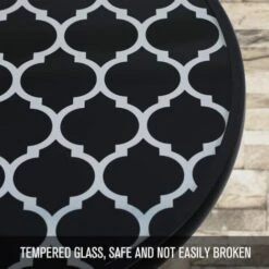 PHI VILLA Folding Side Table, Foldable Coffee Table, Outdoor Garden Table, Small Round Patio Table - Black 9 PHI VILLA Folding Side Table, Foldable Coffee Table, Outdoor Garden Table, Small Round Patio Table - Black -Outdoor Furniture Store 93564619 3