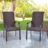 PHIVILLA Patio Dining Chairs Set Of 2, High-Back Outdoor Wicker Rattan Chairs With Oversized Seat, Metal Frame All-Weather Conversation Set For Patio, Backyard, Garden And Poolside, Multibrown -Outdoor Furniture Store 93564655 1