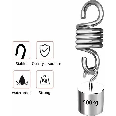 2 Pieces Hammock Spring, Hardened Galvanized Steel Extension Spring For Hanging Hammock Chairs And Porch Swings Heavy Duty Spring Leisure Garden Swing Hammock (Load Capacity 500 Kg/1102.3lb) 5 2 Pieces Hammock Spring, Hardened Galvanized Steel Extension Spring For Hanging Hammock Chairs And Porch Swings Heavy Duty Spring Leisure Garden Swing Hammock (Load Capacity 500 Kg/1102.3lb) - Image 3