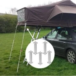 Shade Sail Fixings, 5 Pcs Stainless Steel Tent Spring Rope Buckle, Garden Sail Fixing Kit, Shade Sail Fixing Kit, Sun Sail Fixing Kit -Outdoor Furniture Store 94031948 4