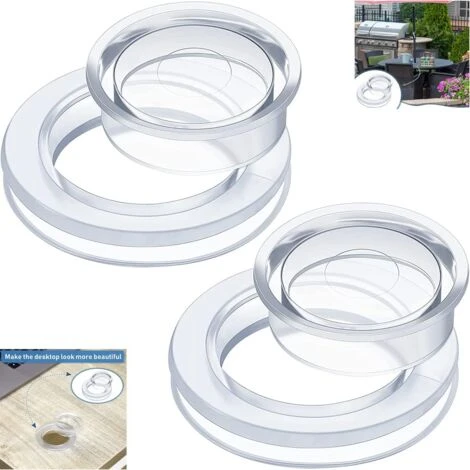 2 Pack Patio Table Umbrella Rings And Caps Set, Thicker Hole Ring Plugs And Caps Set For Standard Size Umbrella (Clear) 3 2 Pack Patio Table Umbrella Rings And Caps Set, Thicker Hole Ring Plugs And Caps Set For Standard Size Umbrella (Clear)