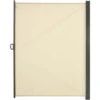 Outsunny 3x2M Retractable Side Awning Screen Fence Patio Privacy Divider Cream -Outdoor Furniture Store 94368524 1