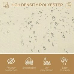 Outsunny 3x2M Retractable Side Awning Screen Fence Patio Privacy Divider Cream 11 Outsunny 3x2M Retractable Side Awning Screen Fence Patio Privacy Divider Cream -Outdoor Furniture Store 94368524 5