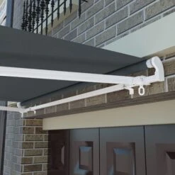 Greenbay 4 X 3m Garden Patio Outdoor Retractable Manual Awning Canopy Sun Shade Shelter Angle Adjustable Grey 10 Greenbay 4 X 3m Garden Patio Outdoor Retractable Manual Awning Canopy Sun Shade Shelter Angle Adjustable Grey -Outdoor Furniture Store 94566578 4