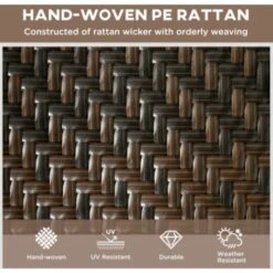 Rattan Sun Lounger Outdoor Garden Patio Wicker Day Bed Patio Recliner Chair Seat -Outdoor Furniture Store 94577086 5