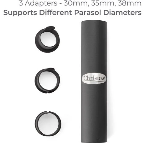 Round 11kg Parasol Base - Black 4 Round 11kg Parasol Base - Black - Image 2