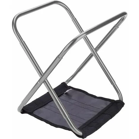 Camping Folding Stool, Portable Small Folding Stool, Ultra-light Folding Chair, Portable Folding Chair, Small Aluminum Camping Chair, Travel Hiking Fishing Grill (Silver) One Piece 4 Camping Folding Stool, Portable Small Folding Stool, Ultra-light Folding Chair, Portable Folding Chair, Small Aluminum Camping Chair, Travel Hiking Fishing Grill (Silver) One Piece - Image 2