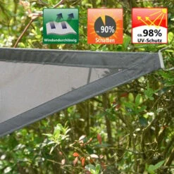 6x6x6 Waterproof Sun Shade Sail - Triangle Garden Shade Large Patio Sail Canopy -Outdoor Furniture Store 95432655 3