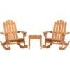 3 Piece Adirondack Garden Lounge Set Solid Wood Acacia VidaXL -Outdoor Furniture Store 95546387 1
