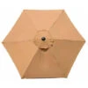 Parasol 6 Ribs Diameter 2M Replacement Cover For - Waterproof Protection - Uv Replacement Fabric - Khaki (Color) -Outdoor Furniture Store 95656657 1