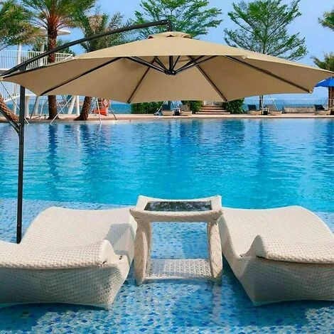 Parasol 6 Ribs Diameter 2M Replacement Cover For - Waterproof Protection - Uv Replacement Fabric - Khaki (Color) 5 Parasol 6 Ribs Diameter 2M Replacement Cover For - Waterproof Protection - Uv Replacement Fabric - Khaki (Color) - Image 3