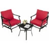 3 Piece Patio Rocking Chair Set Patio Bistro Furniture Set W/ Table 1 3 Piece Patio Rocking Chair Set Patio Bistro Furniture Set W/ Table -Outdoor Furniture Store 95780648 1