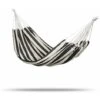 Black And White Garden Hammock Canvas Hammock Thickened Swing Hammock Simple Casual Camping With Nylon Bag 2 Black And White Garden Hammock Canvas Hammock Thickened Swing Hammock Simple Casual Camping With Nylon Bag -Outdoor Furniture Store 95950201 1