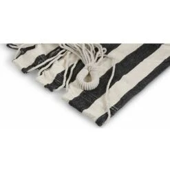 Black And White Garden Hammock Canvas Hammock Thickened Swing Hammock Simple Casual Camping With Nylon Bag 9 Black And White Garden Hammock Canvas Hammock Thickened Swing Hammock Simple Casual Camping With Nylon Bag -Outdoor Furniture Store 95950201 4
