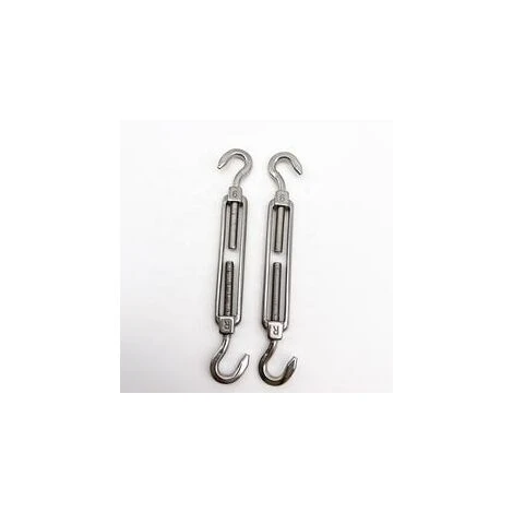 DETEX® Sun Sail Fixing Kit, Heavy Duty Hardware Triangle Rectangle Square Chrome Plated Steel - 40 Pcs 4 DETEX® Sun Sail Fixing Kit, Heavy Duty Hardware Triangle Rectangle Square Chrome Plated Steel - 40 Pcs - Image 2