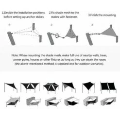 6Pcs/Set Installation Hardware Stainless Steel Sail Shade Kit Turnbuckle Pad Accessories Carabiners Eye -Outdoor Furniture Store 96249778 5