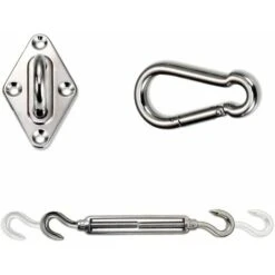 LITZEE Shade Sail Accessory Shade Sail Fixing Kit - 304 Stainless Steel Hardware Fixing Accessories Kit For Shade Sail, Triangular Shade Cloth, Square -Outdoor Furniture Store 96306603 3