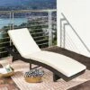 Patio Adjustable Rattan Chaise Lounge Chair Folding Reclining Wicker Chair -Outdoor Furniture Store 96362990 1