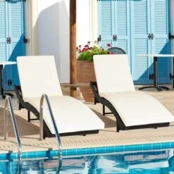 Patio Adjustable Rattan Chaise Lounge Chair Folding Reclining Wicker Chair 9 Patio Adjustable Rattan Chaise Lounge Chair Folding Reclining Wicker Chair -Outdoor Furniture Store 96362990 3