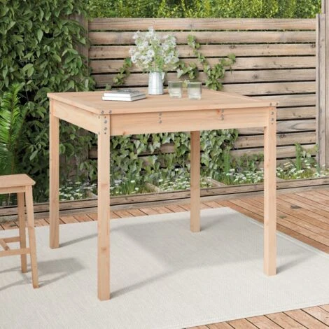 Garden Table 82.5x82.5x76 Cm Solid Wood Pine VidaXL 4 Garden Table 82.5x82.5x76 Cm Solid Wood Pine VidaXL - Image 2