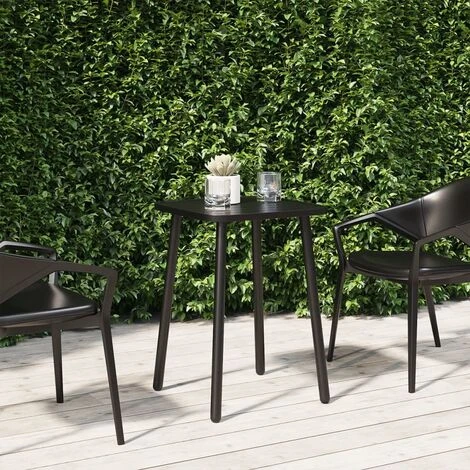Garden Table Anthracite 50x50x71 Cm Steel VidaXL 4 Garden Table Anthracite 50x50x71 Cm Steel VidaXL - Image 2