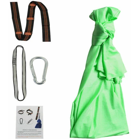 Outdoor Hammock Hanging Chair Indoor Kids Swing (100280cm Green)- 5 Outdoor Hammock Hanging Chair Indoor Kids Swing (100280cm Green)- - Image 3