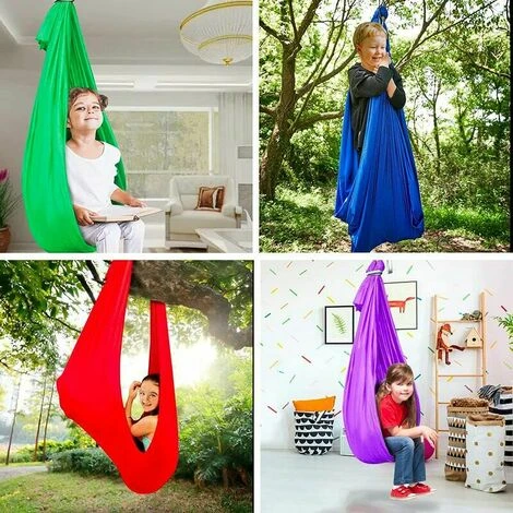 Outdoor Hammock Hanging Chair Indoor Kids Swing (100280cm Green)- 7 Outdoor Hammock Hanging Chair Indoor Kids Swing (100280cm Green)- - Image 5