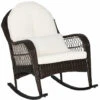Outdoor Wicker Rocking Chair Mix Brown Outdoor Rocker -Outdoor Furniture Store 96492491 1