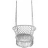Macrame Swing Chair Hanging Cotton Rope Seat With Tassels -Outdoor Furniture Store 96492548 1