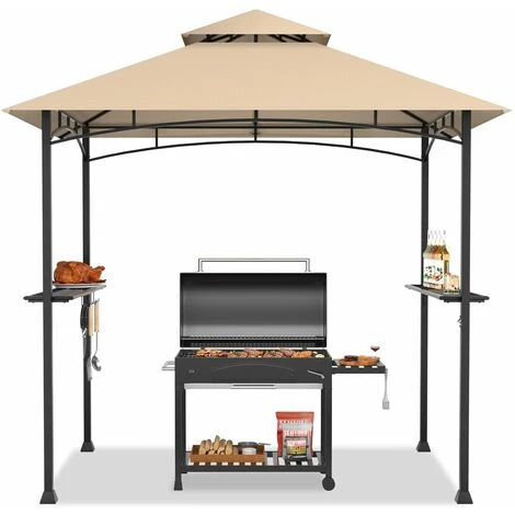245 X 150 Cm Outdoor Grill Gazebo Patio BBQ Canopy Tent Shelter Steel Structure 3 245 X 150 Cm Outdoor Grill Gazebo Patio BBQ Canopy Tent Shelter Steel Structure