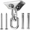 Innovative Ceiling Hook With 304 Stainless Steel, 500 Kg Capacity, 360° Rotation, Suspension For Concrete Sets, Hanging Chair, Hanging Lamp, Hammock, Yoga, With 4 Fixing Screws. 1 Innovative Ceiling Hook With 304 Stainless Steel, 500 Kg Capacity, 360° Rotation, Suspension For Concrete Sets, Hanging Chair, Hanging Lamp, Hammock, Yoga, With 4 Fixing Screws. -Outdoor Furniture Store 97099566 1