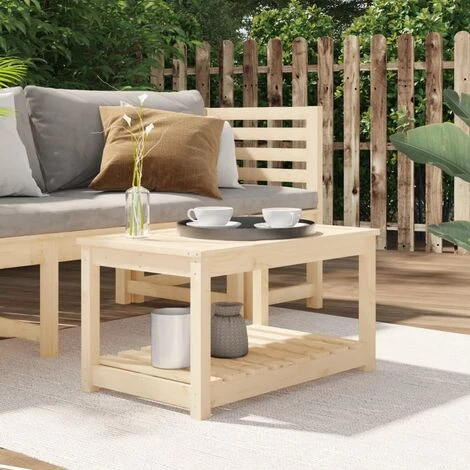 Garden Table 82.5x50.5x45 Cm Solid Wood Pine VidaXL 4 Garden Table 82.5x50.5x45 Cm Solid Wood Pine VidaXL - Image 2