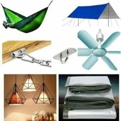 Ceiling Hook, Capacity Heavy Duty Ceiling Wall Mount Hook 304 Stainless Steel, Hanging Kit For Hammock Hanging Chair Yoga Punching Bag -Outdoor Furniture Store 97234067 5