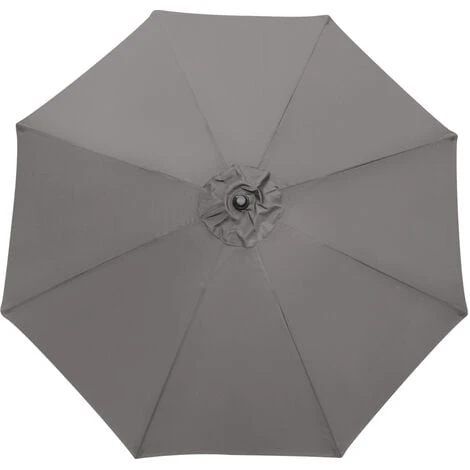 2.7M Grey Sun Shade Parasol Garden Canopy Umbrella Crank Tilt With Base Cover 5 2.7M Grey Sun Shade Parasol Garden Canopy Umbrella Crank Tilt With Base Cover - Image 3