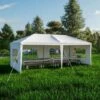 BIRCHTREE Gazebo PE 3X6M PEG02 White