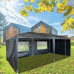 BIRCHTREE Gazebo PE 3X6M PEG02 Grey -Outdoor Furniture Store 97257980 3