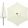 3 Meter 6 Arm Parasol Replacement Covers Garden Awning Replacement Parasol Cover Replacement Umbrella Cover Canopy Only (Cream White)