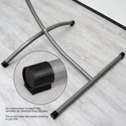 Support To Hang A Hammock For Babies, Suspended Cradle, Swing For Newborns, Suspended Rocking Chair For Infant, Small Children Hanging Chair Silvery Steel Ca. 100X100x170cm Supported Weight Max 50K -Outdoor Furniture Store 97469769 5